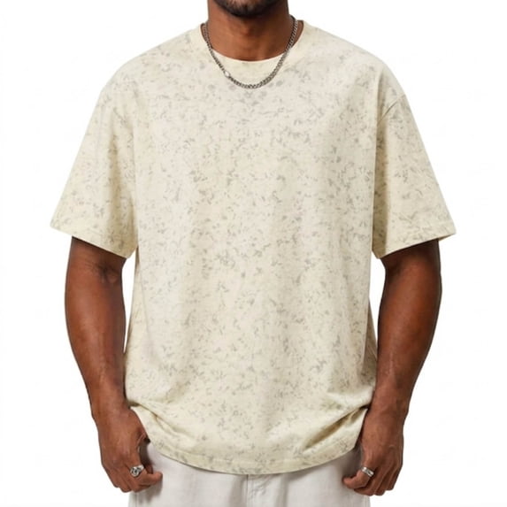 VgaVtl Tee Shirts for Men Cotton Big and Tall Summer Short Sleeve Graphic Tees Holiday Clothes for Men Tie-Dye Vintage