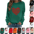 thumbnail image 1 of VgaVtl Valentine Women Shirts Long Sleeve Holiday Women Tops Cute Loose Heart Graphic Leisure Shirts, 1 of 4
