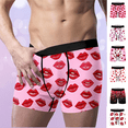 thumbnail image 1 of VgaVtl Valentines Boxers for Men Big Underwear Men Boxer Briefs Graphic Fitness Comfy Underpants,Pink XL, 1 of 8