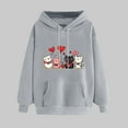 thumbnail image 1 of VgaVtl Valentines Day Womens Hoodies Plus Size Graphic Long Sleeve Womens Sweatshirts Festivals Pullover Pocket Tops, 1 of 5