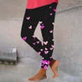 thumbnail image 1 of VgaVtl Womens Leggings Plus Size Elastic Purple High Waist Womens Yoga Pants Plus Size Tight Running Soft Heart Print Pants, 1 of 7