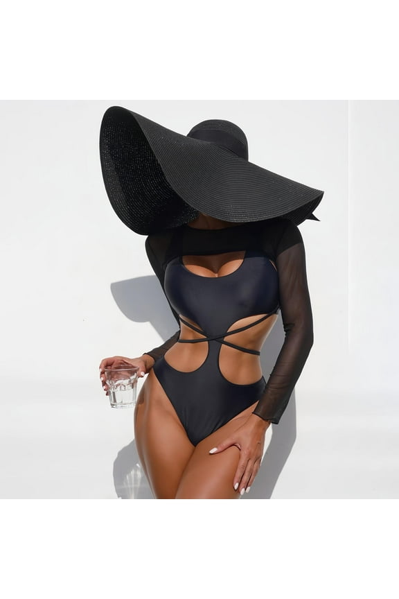 Womens One Piece Swimsuits Strapless Women Bathing Suits Beachwear Push up Single Color Party Swimsuits,Black M