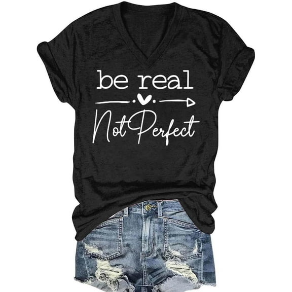 VgaVtl Womens T Shirts Plus Size V-Neck Short Sleeve Tops for Women Layering Soft Vacation Graphic Leisure Regular Tops,Black L