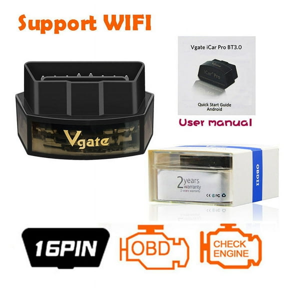 Vgate iCar Pro Bluetooth4.0/WiFi ELM327 V2.1 OBD2 Scanner Diagnostic Tool Code Reader Compatible with ELM327 Adapter