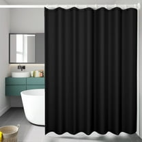 Vggrvlo 15 & Under Stall Fabric Shower Curtain with 12 Hooks Premium PEVA Microfiber Bath Tub for Bathroom Hotel 72"x72" Clear