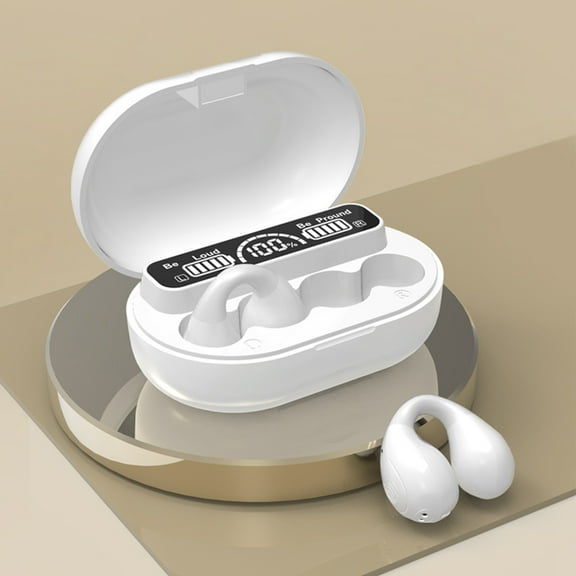 Vggrvlo 2025 Newest Clip Wireless Earbuds with ENC Clear Call Wireless Bluetooth 5.4 Headphones with HiFi Stereo Deep Bass Open Ear Headphones for Children Teens Boys Girls