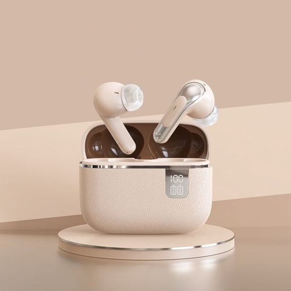 Vggrvlo 2025 Newset Wireless Bluetooth Earbuds Adaptive Audio Bluetooth 5.3 in Ear Headphones IPX7 Waterproof USB-C Charging Case for Children Teens Boys Girls