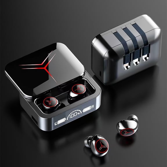 Vggrvlo 2026 Clearance True Wireless Earbuds True Wireless Noise Cancelling Bluetooth 5.3 in Ear Buds Spatial Audio USB-C Charging Case for TV Smart Phone Laptop Computer Sports