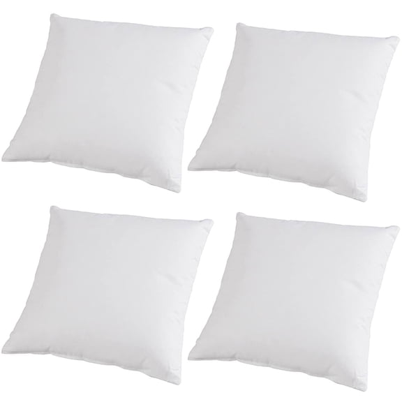 Vggrvlo Down Alternative Polyester Decorative Pillow Inserts, Lightweight Couch Cushion Sham Stuffer Machine Washable (4 Count)