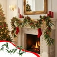 thumbnail image 1 of Vggrvlo 6FT Christmas Garland Real Touch Winter Pine Garland Artificial Greenery Christmas Garland Christmas Decorations Indoor Outdoor, 1 of 6