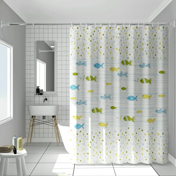 Vggrvlo Bath New Arrivals Shower Curtain or Liner with 12 Hooks Premium PEVA Microfiber Bath Curtain for Bathtub 72"x72"