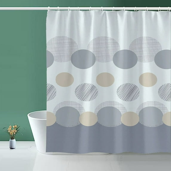 Vggrvlo Bath New Arrivals Shower Curtain or Liner with 12 Hooks Premium PEVA Neutral Thick Cloth Shower Curtain for Bathroom 72"x72"