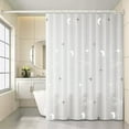 thumbnail image 1 of Vggrvlo Bath New Arrivals Shower Curtain or Liner with 12 Hooks Premium PEVA Waterproof Fabric Bathroom Accessories for Bathroom 72"x72" Clear, 1 of 6