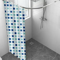 Vggrvlo Bath Savings Bathroom Shower Curtain with 12 Hooks Premium PEVA Lightweight Bath Tub for Hotel 32"x72"