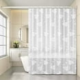 thumbnail image 1 of Vggrvlo Bath Savings Bathroom Shower Curtain with 12 Hooks Premium PEVA Soft & Lightweight Shower Curtains Clearance Deals 72"x72" Clear, 1 of 6
