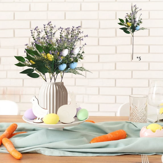 Vggrvlo Clearance,Easter Decorations Indoors Spring Vintage Easter Home Decor Ornament Easter Party Table top Figurines Gifts Easter Greenerys Indoor Bouquet Arrangement Ornaments