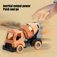 thumbnail image 1 of Vggrvlo Diecast Engineering Construction Vehicles Cement Mixer Toy Truck Metal Cab Made with Sturdy PEVA Birthday Gift 3 4 5 Year Old Bo-ys Ki-ds Tod-dlers, 1 of 7