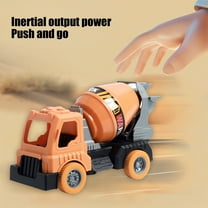 Vggrvlo Diecast Engineering Construction Vehicles Cement Mixer Toy Truck Metal Cab Made with Sturdy PEVA Birthday Gift 3 4 5 Year Old Bo-ys Ki-ds Tod-dlers