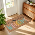 thumbnail image 1 of Vggrvlo Easter Doormat Outdoor Entrance Welcome Floor Cartoon Egg Home Decor Spring Front Door Mat for Home Decor 16"X24", 1 of 6