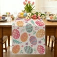 thumbnail image 1 of Vggrvlo Easter Tablecloth Easter Table Cloth Rectangle 70"X13" with Easter Eggs Watercolor Buffalo Check Plaid Spill Proof Table Covers for Party Home Dinner Decor, 1 of 6