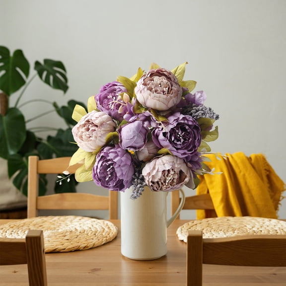 Vggrvlo Forever Flowers Spring Summer Latest Artificial flexiblesia Flowers Potted Bouquet Arrangement Birthday Gifts for Women Mother's Day Decor