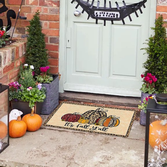 Vggrvlo Halloween 20"x30" Bathroom Rugs Non Slip Extra Soft Absorbent Outdoor Rug Machine Washable Quick Dry Rugs for Living Room Halloween Gifts