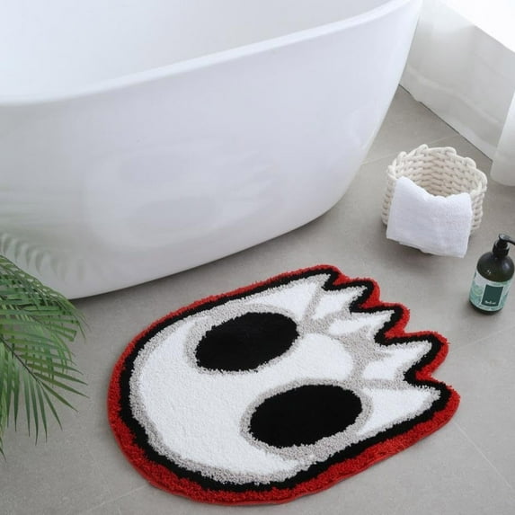 Vggrvlo Halloween Bath Rugs Mats for bathroom Non Slip Extra Soft Absorbent Chenille Floor Mats Rubber Backing Quick Dry Bathroom Rugs Halloween Decor