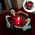 thumbnail image 1 of Vggrvlo Halloween Candles Red Halloween Gothic Skeleton Tea Lights Candles Halloween Decorations Indoor Outdoor Home Table Farmhouse Room, 1 of 6