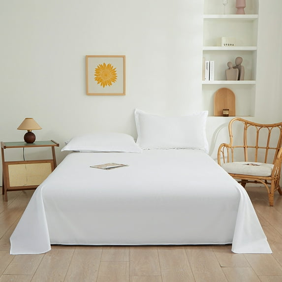 Vggrvlo King Size Soft and Breathable Microfiber Bed Sheets Breathable & Cooling Ultra Soft, Easy Care and Wrinkle Free White