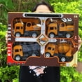 thumbnail image 1 of Vggrvlo Little Machines Mega Set 4 Pieces Diecast Engineering Construction Play Vehicles with Cement Mixer Truck Excavator Dump Truck Crane Truck Toys Indoor/Outdoor STEM Toy for Kids Ages 3 +, 1 of 7