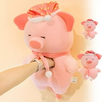 Tupukom Plushies Kids Toy Gift for Girls Boys 15 Inch Cute Goodnight Pig Plush Toy,Great Birthday Halloween&Christmas Gifts for Kids