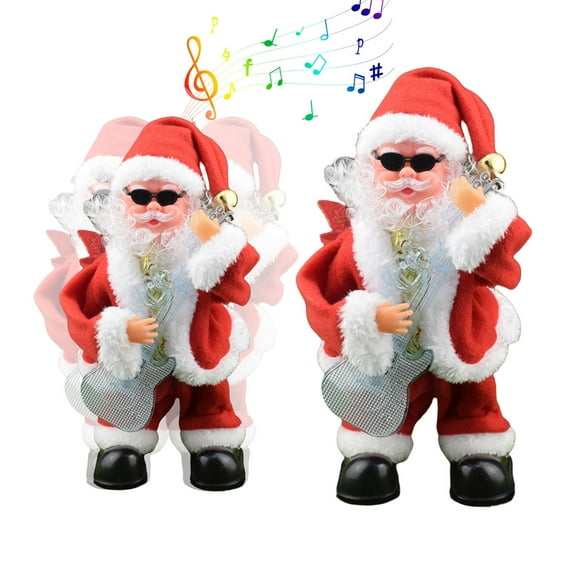 Vggrvlo Santa Claus Christmas Figurines Cute Thanksgving Plush Doll for Office Santa Claus Decor Ornaments Centerpiece for Kitchen, Tiered Tray and Home Decor