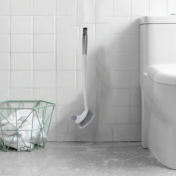 Vggrvlo Toilet Brush Toilet Cleaner Brush with Solid Handle and Durable Bristles Drip-Proof Best Toilet Brush Set