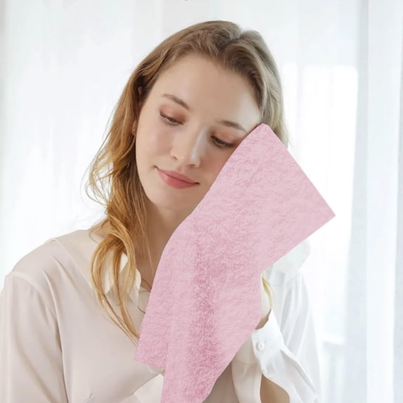 Vggrvlo Under 5 Basics Cotton Washcloths Fast Drying Premium Quality Flannel Washcloths Pink 14"X14"