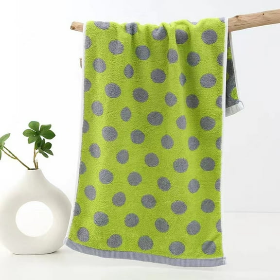 Vggrvlo Under 5 Cotton Wash Cloth Lightweight quick-dry Extra Absorbent and Soft Face Towels Green 14"X30"