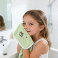 thumbnail image 1 of Vggrvlo Under 5 Cotton Wash Cloth Microfiber Coral Fleece Face Towel Premium Quality Flannel Face Cloths Green 10"X20", 1 of 6