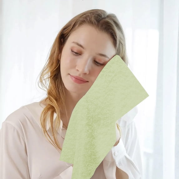 Vggrvlo Under 5 Towels Cotton Washcloths Ultra Absorbent Machine Washable Washcloths Green 14"X14"