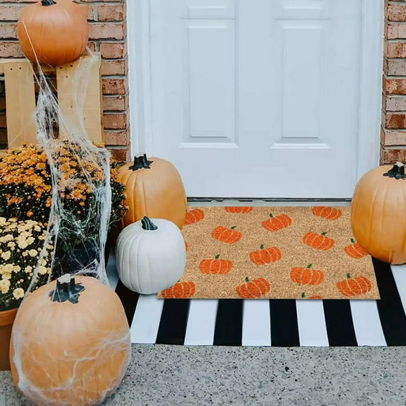 Vggrvlo Under5 Halloween 24"X16" Kitchen Rugs Mats for Floor Non Slip Extra Thick Chenille Door Mat Machine Washable Bath Mats Halloween Gifts