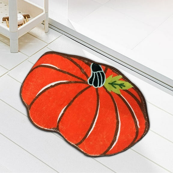 Vggrvlo Under5 Halloween Bath Rugs Mats for bathroom Non Slip Extra Soft Absorbent Chenille Floor Mats Rubber Backing Quick Dry Bathroom Rugs Halloween Decorations Indoor
