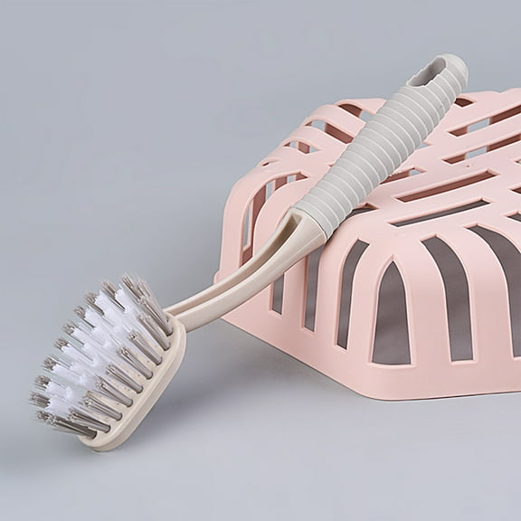 Vggrvlo White Toilet Brush Bathroom Deep Cleaning Toilet Cleaner Scrubber for Dead Corner Clean Drip-Proof RV Toilet Brush Suitable for Various Usage scenarios.