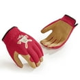 thumbnail image 1 of Vgo... 1 Pair Age 4-5  Kids Gardening Gloves with Cute Animal Prints |Breathable & Machine Washable Outdoor Gloves |Abrasive for Cycling, Camping(KID-SL7362,Red), 1 of 8