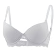 thumbnail image 1 of Vhkiploaz Plus Size Supportive Bra For Women'S Solid Color Half-Cup Bra Adjustable Shoulder Straps Bra Everyday Athletic Sport Bra, 1 of 5