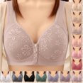 thumbnail image 1 of Vhkiploz Front Closure Post-Surgery Bras for Women's Full Coverage Mastectomy Bras Solid Color Supportive Gathering Daily Bras, 1 of 8