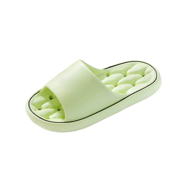Vhkiploz Plus Size Cloud Slippers for Women Men Grid Embossed Platform Summer House Slides for Bathroom Beach Open Toe Soft Slippers for Indoor Outdoor