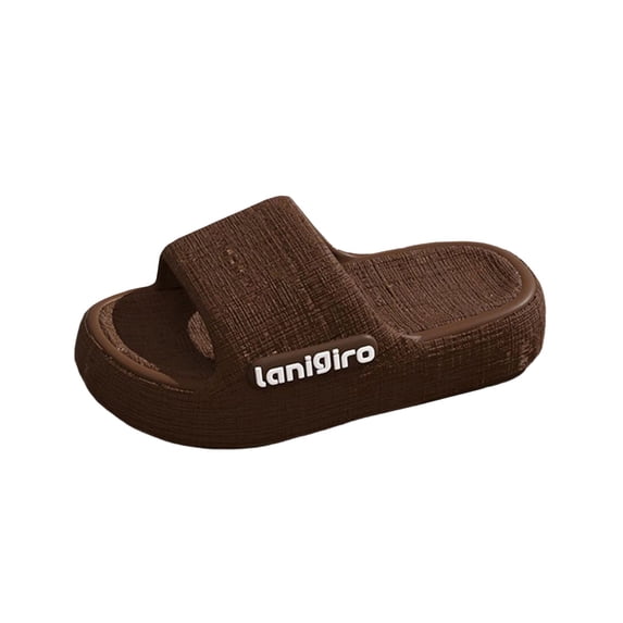 Vhkiploz Summer House Shoes for Mens Open Toe Thick Sole Slides for Bathroom Pool Plus Size Slipper
