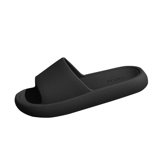 Vhkiploz Unisex House Shoes for Womens Mens Vertical Ribbed Thick Sole Cloud Slides for Bathroom Pool Plus Size Summer Slipper