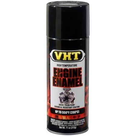 Vht SP124 Engine Enamel Gloss Black Can - 11 Oz.