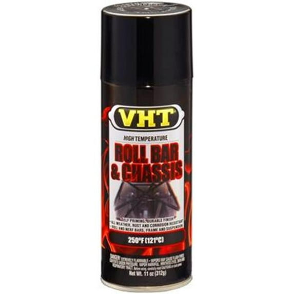 Vht SP670 Gloss Black Roll Bar And Chassis Paint Can - 11 Oz.