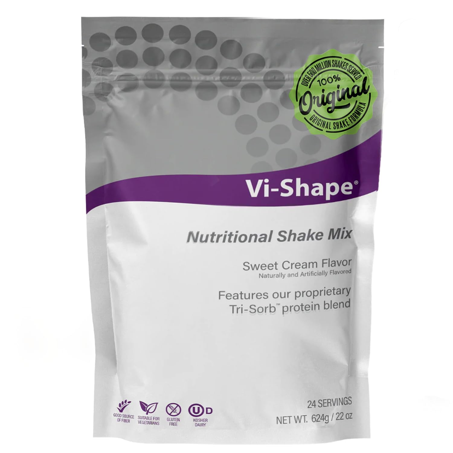 Vi-Shape Nutritional Shake Mix, Sweet Cream Flavor, 22oz, 24