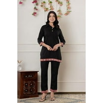 Vi Vihaan Impex Black Rayon Co-Ord Set for Women, Partywear Dress